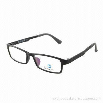 Matt black ultem spectacles frame